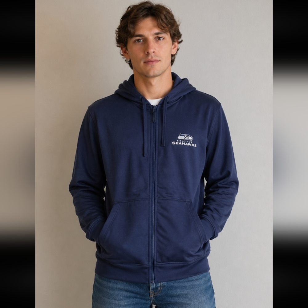 SEATTLE SEA Hawks Embroidered up Sweater Small